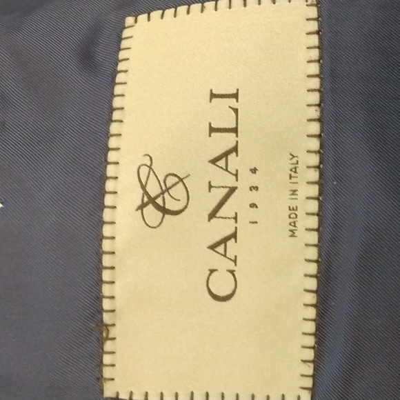 Canali Navy Wool Suit 46R US = 56R EU (Made in Italy) - Picture 7 of 15